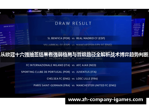 从欧冠十六强抽签结果看强弱格局与晋级路径全解析战术博弈趋势判断
